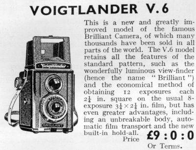 V6 advert from 8th September 1937