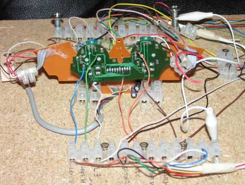 Closeup of interface wiring