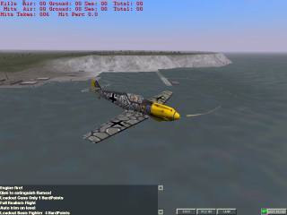 A Bf109 in flight