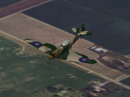 The CFS1 Spitfire in flight