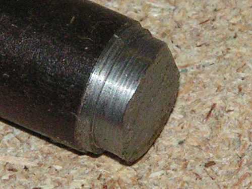 Metal cut in lathe