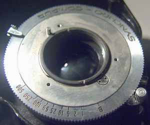 Fig 4. Shutter front in rotated position after lock released